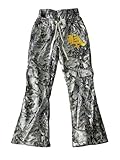 GORGLITTER Men's Baggy Camo Sweatpants Wide Leg Double Waisted Sweatpants Workout Track Pants Joggers Drippy Streetwear Green Medium