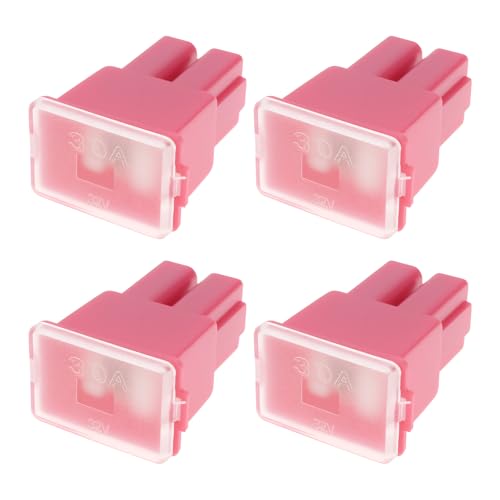 Pack de 4 Fusibles à Fusion Lente 30 A PAL 32 V pour Véhicules Japonais 13 X 15,6 X 31,8 Mm/15,4 X 22,5 Mm