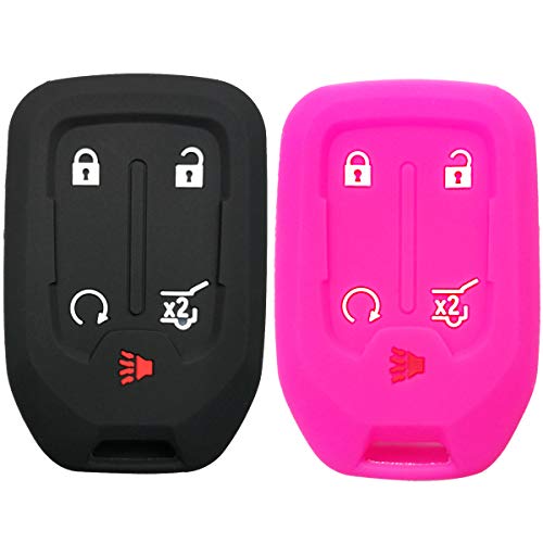 Coque de protection clé 5 boutons anti-choc pour boîtier Chevrolet Tahoe Yukon HYQ1AA