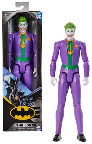 Preisvergleich Produktbild Batman 30cm THE JOKER-Actionfigur, 30 cm groß, voll beweglich für spannende Abenteuer und actionreiche Stunts, Spielzeug für Kinder ab 4 Jahren, original Comic-Design