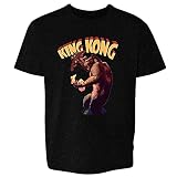 Vintage King Kong Movie Poster Toddler Tee for Kids 2T to 6T Black 5