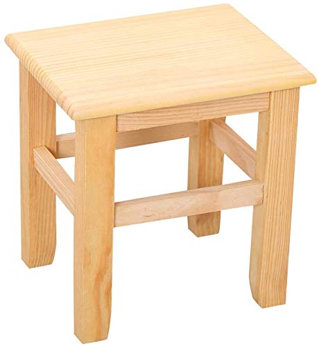 Stool Foot Stool,Solid Wood Stool,Non-Slip Wear Pad,Tenon Wood Craft,Four Sizes,Change Shoe Bench,45cm
