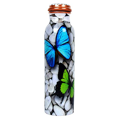 SUPRIMO Copper Water Bottle, Set of 1, 1000 ml, Multicolour SUPRIMO Copper Water Bottle, Set of 1, 1000 ml, Multicolour