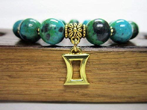 Gemini Bracelet, Gemini Zodiac Gemstone Charm Bracelet Gemini Horoscope Gemstone Bracelet Gemini Zodiac Birthstone Gemstone Charm Bracelet