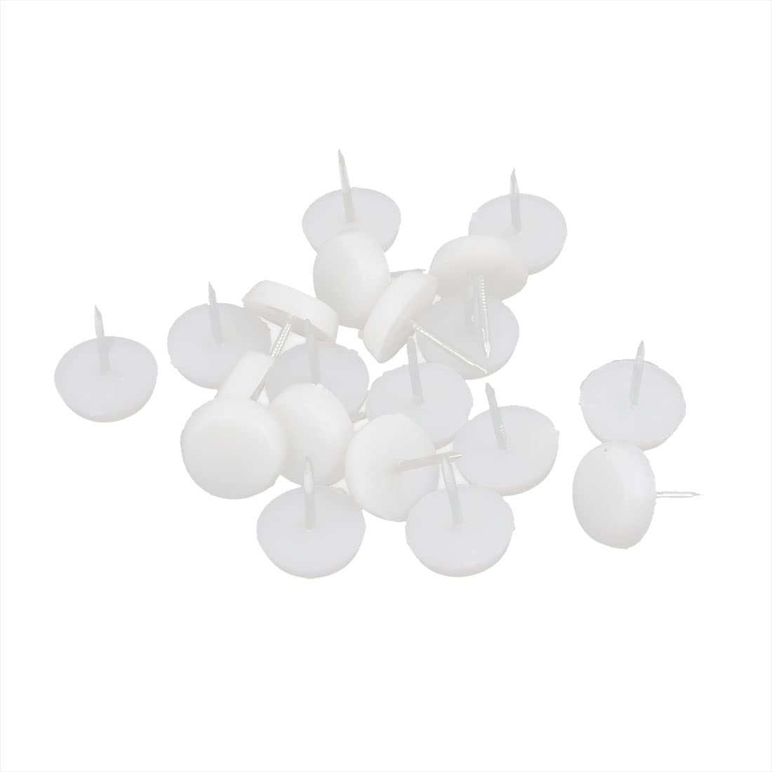 1 5mm Dia Metal Pin Domed Nails Furniture Slider Glides White 20PCS id beb ad0 a68 bea 29c