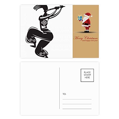 Cartes postales Père Noël mexicain flûte pour rompre la monotonie