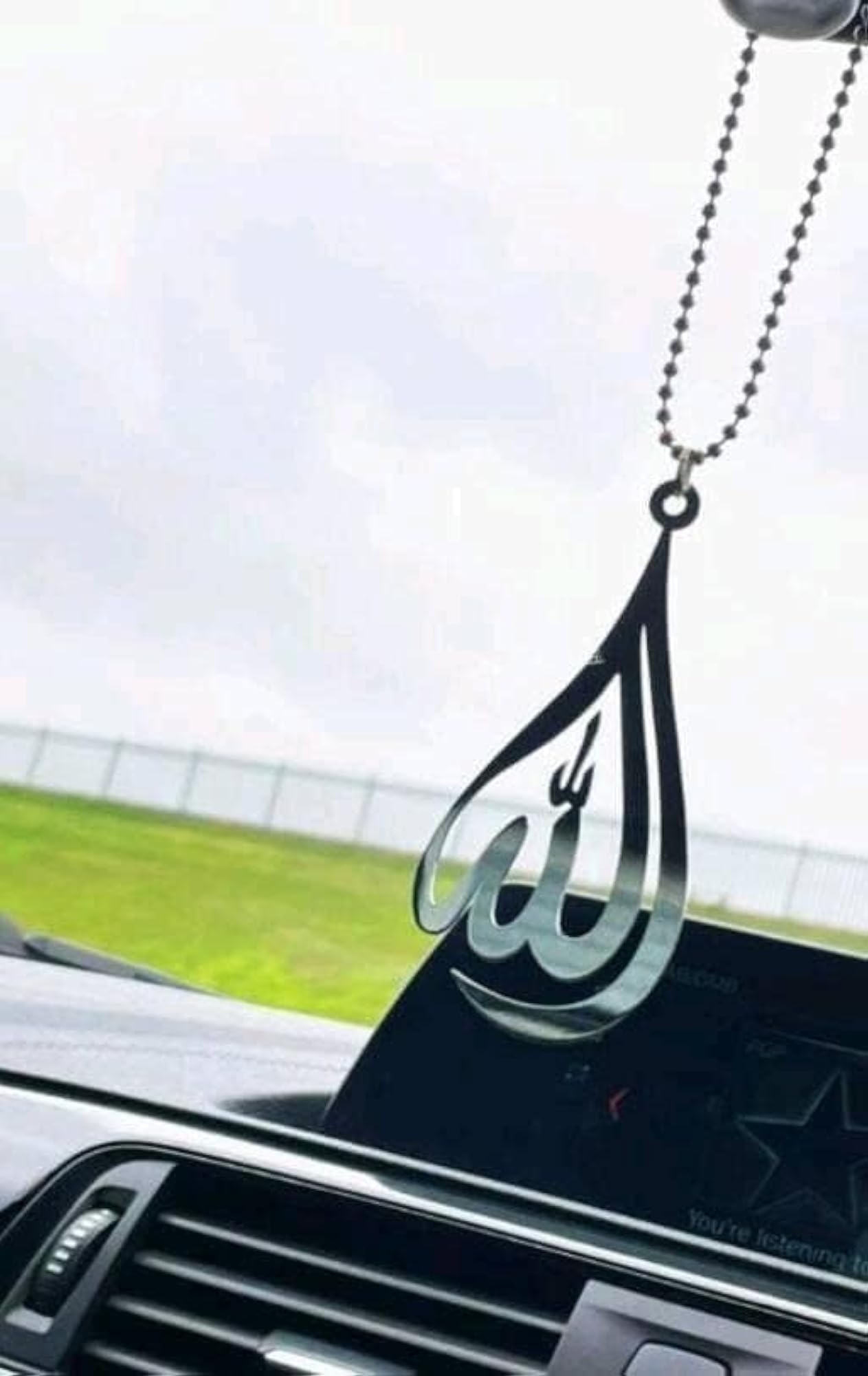 Acrylic Allah Car Mirror Hanging Accessories