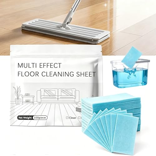 100pcs Multi-Surface floor cleaning tablets multiple effect the floor clean Water Soluble Floor Cleaner for Mopping for Hardwood Laminate Floors Wall Tiles Glass
