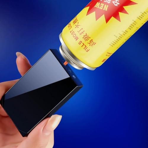 Encendedor Dual Flame Negro con Butano Recargable miniatura 6