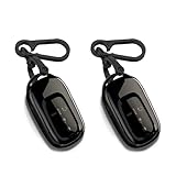 Vnephoo For Honda Key fob Cover, 2PCS TPU Transparent Black Key fob Case for Honda Civic Accord HR-V Pilot CR-V 2022 2023 2024 2025 with Keychain Protective Case