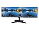 KS Doublesight Displays 2 HD 24” Monitors (1920x1080) 75Hz Lightweight Aluminum Dual Monitor Stand Combo