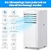 LEADZM Mobile Klimagerät klimaanlage,12000 BTU 1350W, Raumgröße bis 117m³(43㎡),Air Conditioner mit Abluftschlauch,Kühlen,Venti... (12000, BTU)