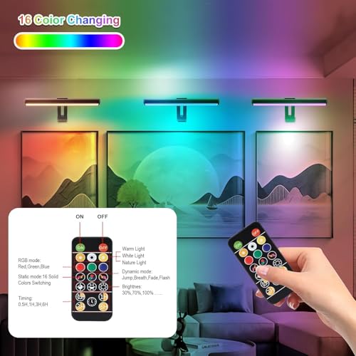 Image of Picture Light Battery Operated, Wireless Picture Lights for Wall