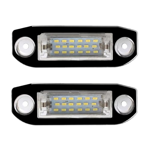 Luz placa matrícula coche con luces LED blancas de alta intensidad para Volvo