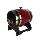 Económico y práctico: este barril de roble se puede utilizar para almacenar vino fino, brandy, whisky, tequila, cerveza, ron, salsa picante, etc. Los mini barriles de madera son perfectos para los amantes del whisky y un regalo ideal para cualquier conocedor de licores finos.