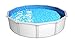 Steinbach Stahlwandpool Set Nuovo de Luxe II – 012161 – Ø 550 x 120 cm – Robuster Pool in Weiß für bis zu 25.600 l Wasserinhalt – Mit winterfester blauer Innenfolie und zahlreichem Zubehör