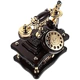 Décoration polyvalente : ce téléphone de bureau rétro s'intègre à merveille dans différents espaces, comme le salon, le bureau ou sur une étagère, apportant une touche vintage à votre décoration. modèle de téléphone rétro, figurine de téléphone de bureau vintage
