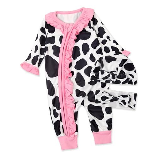 Image of Abbence Baby Girl Outfit Newborn Flower Going Home Clothes with Flower Print