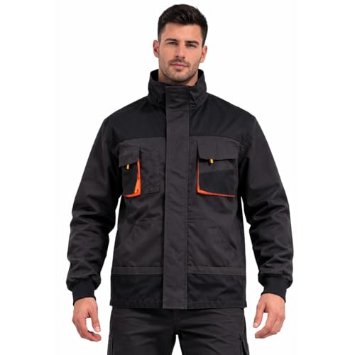 BWOLF Atlas Veste de Travail multifonctionnelle pour Homme Veste de Travail Veste de Travail pour Homme - Gris - X-Large