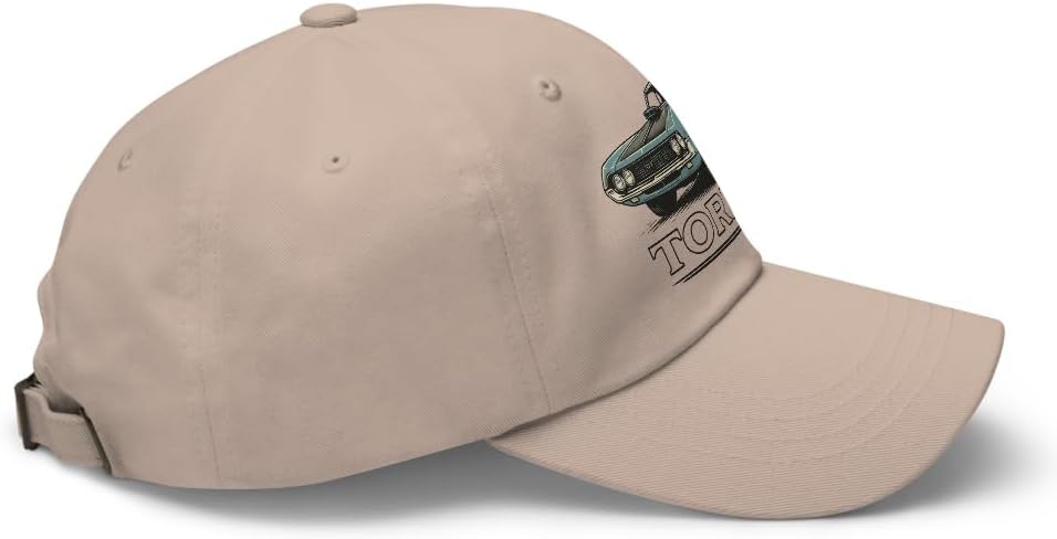 1970 Torino Fastback Dad Hat – Vintage Blue GT Muscle Car Cotton Twill Cap with Adjustable Strap