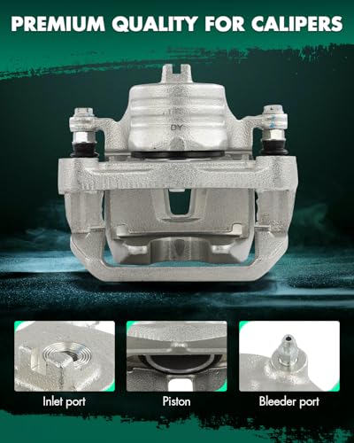 Image of SCITOO Front Brake Calipers With Bracket 19B2880 19B2881 Compatible For Nissan For Murano 2003-2007 2009-2011
