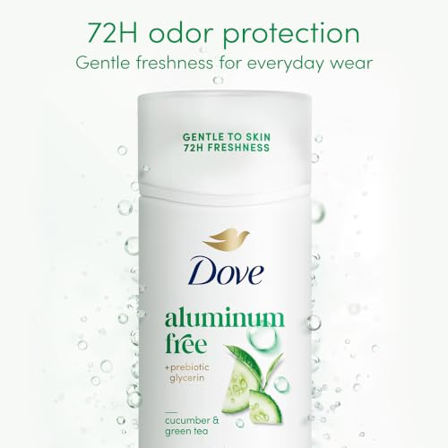 Dove Deodorant Stick Cucumber & Green Tea Aluminum Free, 2.4 Ounce (Pack of 12) - image 3