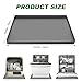23.6x19.6 Inch Dish Washer Drain Pan Silicone Mat - Under Washer Machine Drip Pan, Non-Slip Leak Dryer Dish Wash Pan Tray Waterproof Portable Anti-Vibration Soft Mats Pad for Floor Protection, Grey