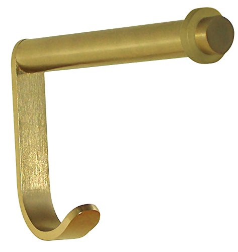 HSI Professional855700.0 Bar Hook with Metal Ring and Coat Hook Polished Brass L 130 x W 15 x H 65 mm