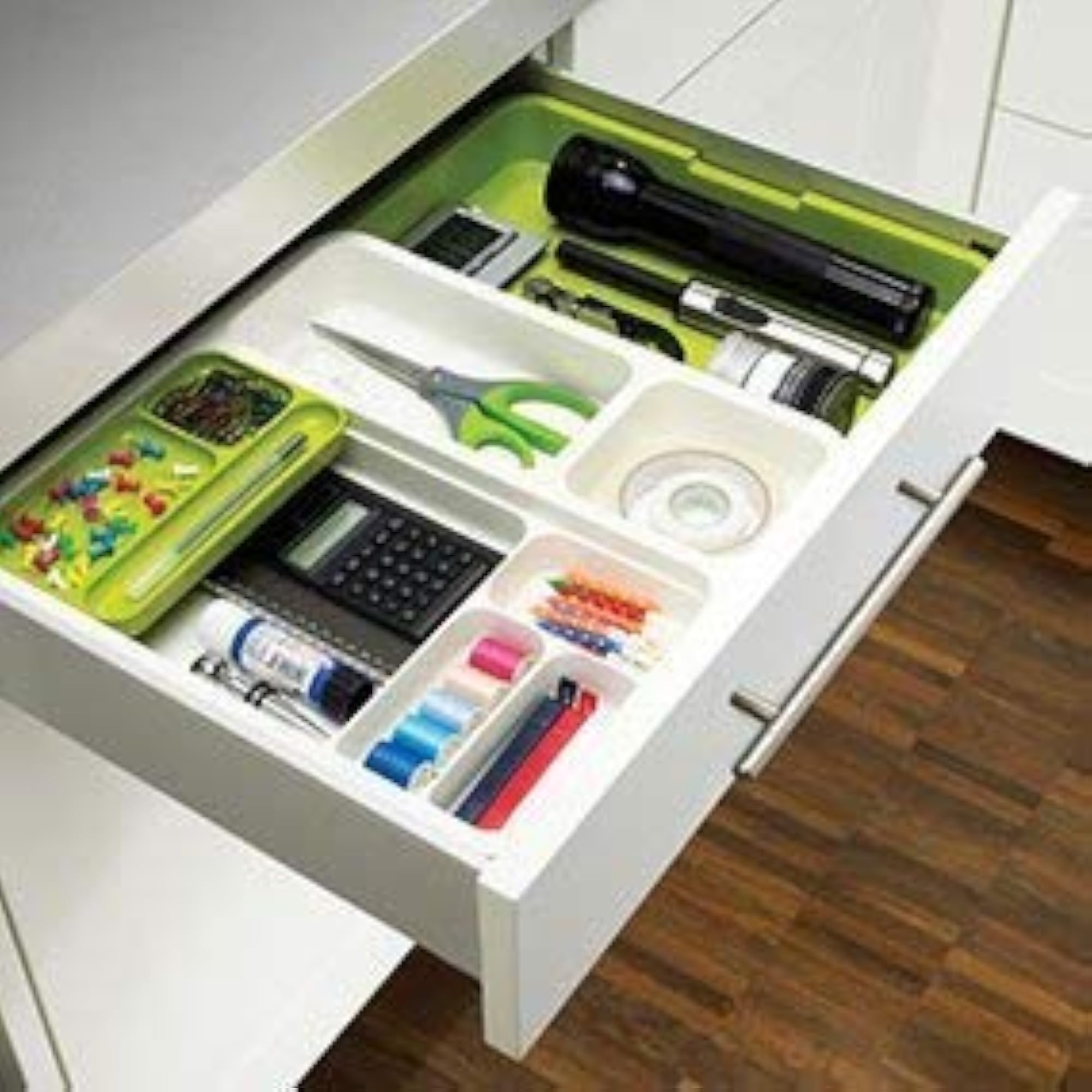 Drawer Storage Plate Utility Organizer with Cutlery Tray, Practical