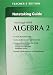 McDougal Litell's Algebra 2:  Notetaking Guide, Teacher's Edition