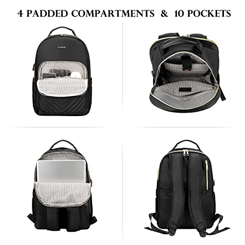 LOVEVOOK-Laptop-Backpack-for-WomenLaptop-Bag-for-Women-184-inchWaterproof-Travel-Backpack-PurseStylish-Womens-BackpackWork-Computer-Bags-Bookbag-Teacher-School-Back-Pack-with-USB-PortBlack