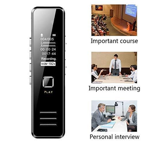 Image of DDLC 32GB Mini Digital Voice Recorder Memory | Voice Activated | Professional Audio MP3 Player Recording Device with Microphone | LCD Display, USB 2.0