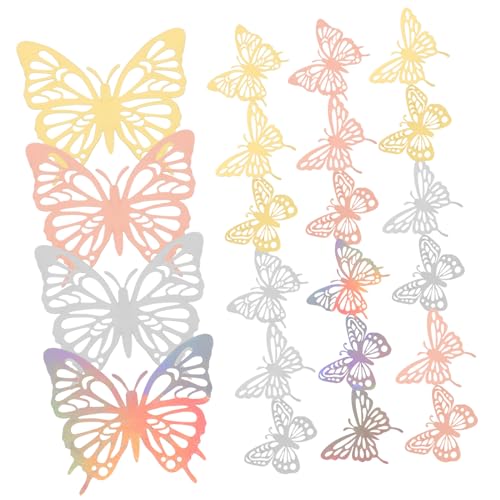 Yardwe 24pièces Autocollants Décoratifs Creux Lot Pour Décoration Murale Salle De Classe Occasion Festive