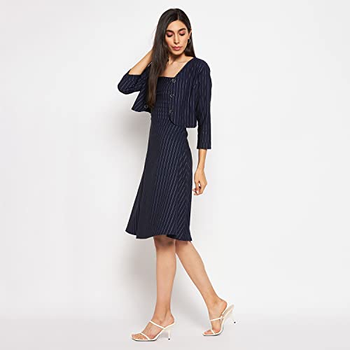 Image of CAMEY Women Striped Cotton Dress