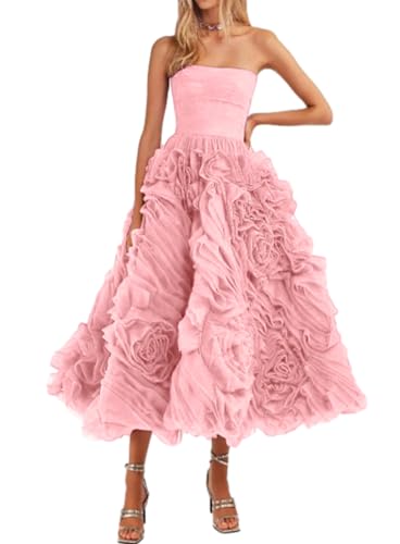 A-Line Vintage Prom Dress Wedding Guest Dress Ankle Length Sleeveless Off Shoulder Tulle Backless with Ruched 2024