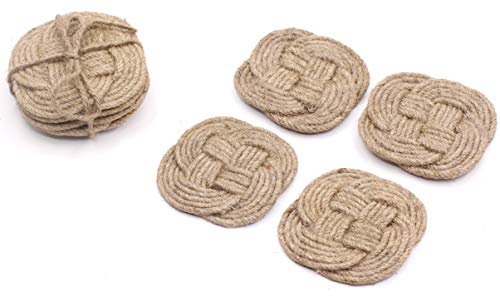 Buy 1 get 1 Jute Rope Coaster Set, Nautical Gift, Beach Décor, Surface-Protecting, Vintage Woven Coasters for Table Care, Absorbs Moisture Well, Set of 4 60% Off Discount Jute Rope Coaster Set, Nautical Gift, Beach Décor, Surface-Protecting, Vintage Woven Coasters for Table Care, Absorbs Moisture Well, Set of 4