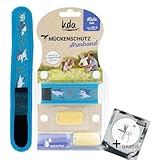 kda Mückenschutzarmbänder für Kinder - Sicherer Mückenschutz - Einhorn & Hai Design + GRATIS MÜCKENSCHUTZSTICKER - Camping Urlaub Anti Mücke Garten Outdoor Schultüte
