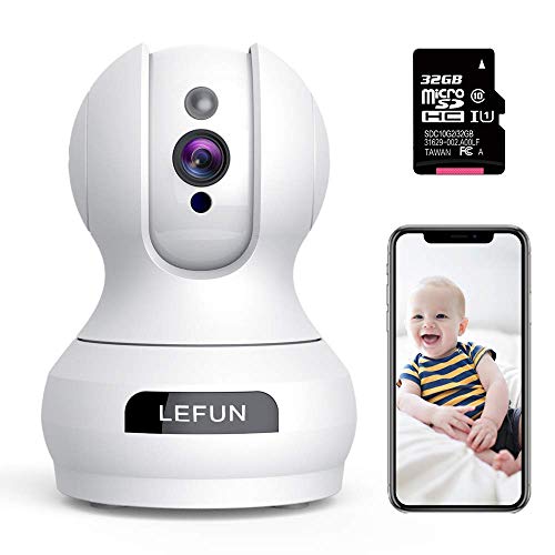 WiFi Camera - Lefun Home Indoor Security Camera with 32G Micro SD Card