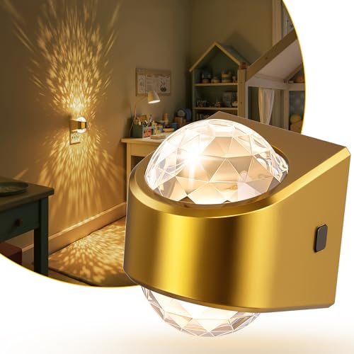Image of L LOHAS LED Projector Night Light,Night Lights Plug into Wall,Plug in Night Light with Dusk to Dawn Sensor,3000K Soft White,Projector Nightlight for Bathroom Bedroom Hallway