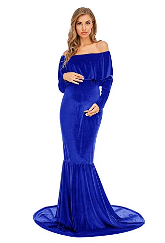 Robe de maternité en velours confortable pour sublimer ses formes