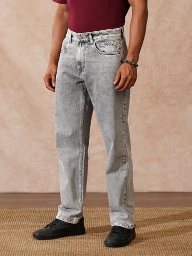 Image of WROGN Men's Anti Fit Jeans | Mid Rise | Jeans for Man