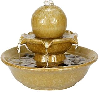 Table Centerpieces Ceramic Fountain Waterfall Indoor Pump Tabletop Fountain Old School Living Room