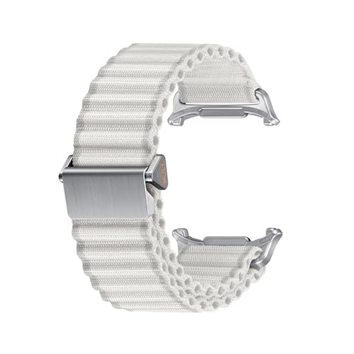 [PLYYQZM] �ɍ��� Sam su ng Galaxy Watch 7 Ultra 47mm�p�E�F�[�u�i�C�������[�v�X�|�[�c�o���h�A�ɍ��� GALAXY ULTRA2(2025) �p�X�g���b�v�A���ԂȂ��N�C�b�N�t�B�b�g�u���X���b�g�ɓK�p(White,