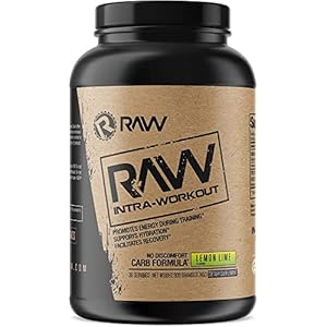 RAW Intra Workout Supplement Powder, Lemon Lime – Intra Supplement for Hydration, Mental Focus, Energy, & Workout Recovery – Intra Workout Powder That Increases Performance & Endurance – 30 Servings