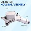 MITZONE Upgrade Aluminum Oil Cooler Filter Housing Assembly Compatible with 2016-2022 BMW 230i 330e 330i 330i GT xDrive 430i 530e 530i 740e xDrive X3 X4 Replace 11428596283