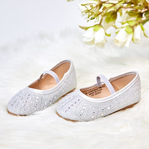 Image of GINFIVE Toddler Girls Dress Shoes Little Girls Mary Janes Ballerina Flats Shoes Toddler