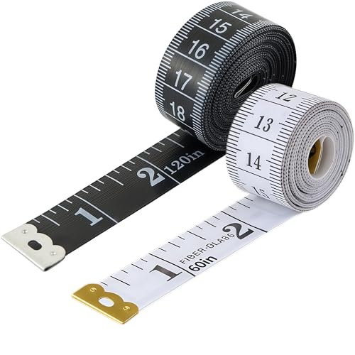 2Pack Tape Measure 300cm/120 Inch Double Sided Measuring Tape for Body 150cm/60 Inches Soft Tape Measure for Sewing Fabric Tailoring and Body Craft Measurement Tape