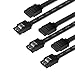 Price comparison product image Benfei SATA Cable III, 3 Pack SATA Cable III 6Gbps Straight HDD SDD Data Cable with Locking Latch 18 Inch for SATA HDD, SSD, CD Driver, CD Writer - Black