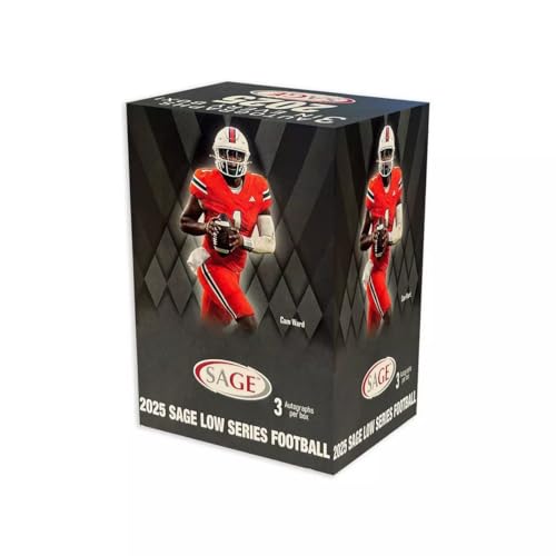 2025 NFL Sage Low Series Football Trading Card Blaster Box (3 Autographs Per Trading Card Box)
