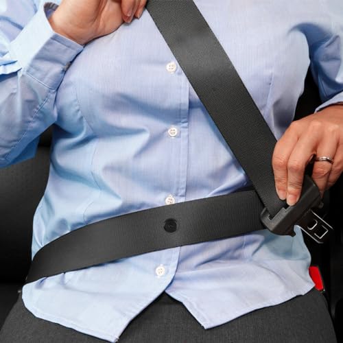 UKOFEW Knopf Sicherheitsgurt Stopper,10 Paar Universal Gurtstopper Sicherheitsgurt Auto,Schwarz Gurtstopper Knopf Geeignet für die meisten Sicherheitsgurte im Auto